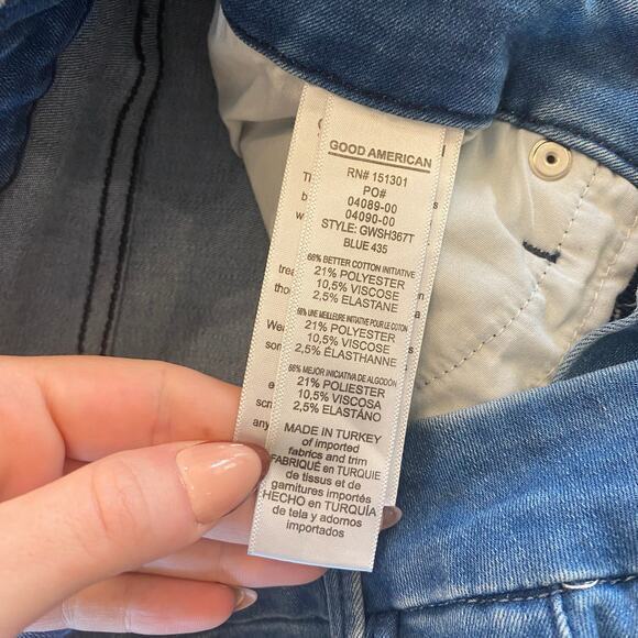 NWT Good American Good Waist Stepped-hem Skinny High-rise Jeans Size 10/30 - Picture 8 of 12